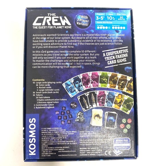 The Crew: The Quest for Planet Nine Board Game Kosmos Trick Taking Game Strategy - Picture 3 of 9